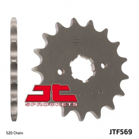 JT ZĘBATKA PRZEDNIA 569 16 YAMAHA XV 250 '89-'94, XVS 250 '08-'17, XV 250`89-15 (+3) (JTF569.17)* (ŁAŃC. 520)